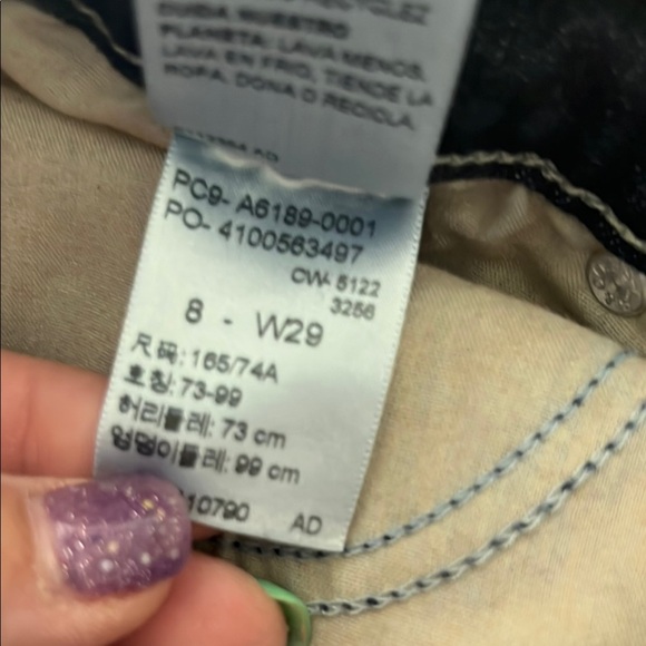 Signature by Levi Strauss Blue Flare Wide Leg Denim - Picture 5 of 5